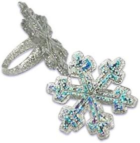 img 1 attached to ❄️ Delightful Snowflake Cupcake Rings - Set of 24: Add Whimsical Charm to Your Baked Treats!