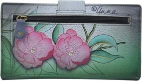 img 3 attached to 👛 Anna by Anuschka Hand Painted Leather - Bi-Fold Organizer Wallet: Stylish & Functional Women's Wallet Choice