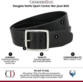 img 3 attached to 👔 Bullhide Leather Dress Belt: Classic Men's Accessory for a Timeless Look