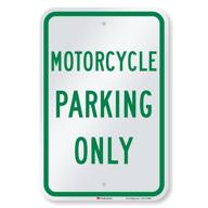 smartsign engineer reflective motorcycle parking logo