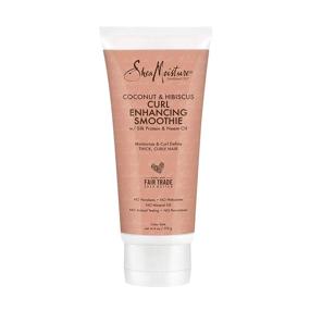 img 4 attached to 🌀 SheaMoisture Curl Enhancing Smoothie: Frizz-Reducing Coconut & Hibiscus for Thick, Curly Hair (6 Oz)