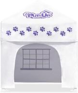 🐶 caravan canopy pup02010 pupup canopy: instant portable shelter for small dogs, white/purple логотип