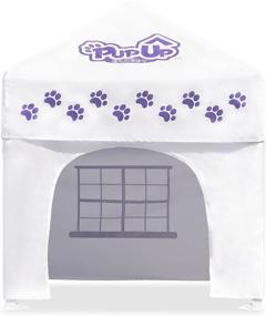 img 4 attached to 🐶 Caravan Canopy PUP02010 PupUp Canopy: Instant Portable Shelter for Small Dogs, White/Purple