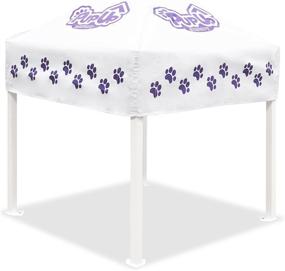 img 3 attached to 🐶 Caravan Canopy PUP02010 PupUp Canopy: Instant Portable Shelter for Small Dogs, White/Purple