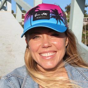img 3 attached to 🧢 Grace Folly Foam Mesh Trucker Hat: Versatile Snapback Cap for Men and Women