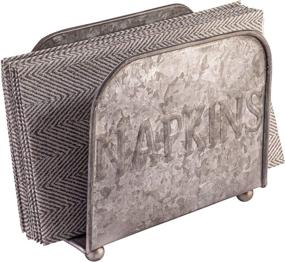 img 4 attached to 🍽️ Metal Napkin Holder with Modern Farmhouse Style