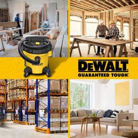 img 1 attached to 🔸 DEWALT DXV05P 5 Gallon Poly Wet Dry 4 Peak HP Shop Vacuum in Yellow and Black