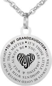 img 4 attached to Kisseason Stainless Inspirational Granddaughter Keychain