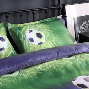 img 2 attached to 🏈 Wowelife Football Playground Comforter Set for Kids - Home Store Included