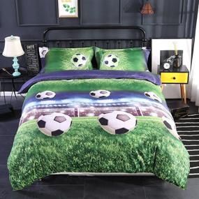 img 3 attached to 🏈 Wowelife Football Playground Comforter Set for Kids - Home Store Included