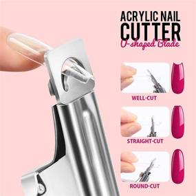 img 1 attached to 💅 Teenitor Clear Fake Coffin Nail Tips Set with 600pcs Full Cover Acrylic Press On Nails, Ballerina False Nails, Nail Glue, Files and Buffer Polisher, Nail Brush and Clipper Set for Beginners