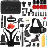 ultimate 49in1 accessories kit with 42.5inch monopod for gopro hero 9 8 hero7 black silver white/6/5/4/3+/3/5 session/hero(2018)/fusion osmo action camera - waterproof case, head strap included! logo