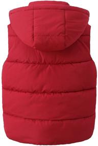 img 3 attached to Happy Cherry Detachable Windproof Sleeveless Boys' Clothing