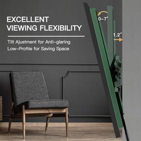img 3 attached to 📺 PERLESMITH Green PSMTK1D Tilting TV Wall Mount Bracket - Low Profile for 23-55 Inch TVs, VESA 400x400mm, Weight up to 115lbs