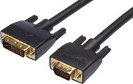 🔌 high-quality amazon basics 10-foot dvi-i (24+5 pin) to vga cable for seamless connectivity logo