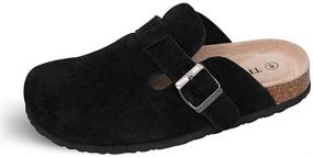 img 4 attached to 👞 Unisex Leather Footbed Men's Shoes | TF STAR Mules & Clogs