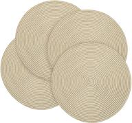 enhance your dining experience with homaxy round braided placemats - top-quality food service equipment & supplies logo