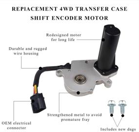 img 3 attached to 🚙 VANJING 4WD Трансферный корпус Shift Encoder Motor Actuator 600-910 для Chevy Silverado Tahoe Avalanche Suburban Dodge Ram 1500 2500 GMC Sierra Yukon 2003-2010