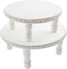 img 2 attached to Mud Pie White Beaded Pedestal