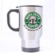 premium boba fett's coffee mug - durable stainless steel travel mug - 14oz capacity логотип