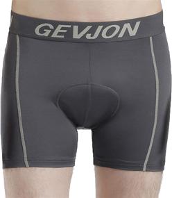 img 4 attached to GEVJON Cycling Underwear Shorts Bicycle Sports & Fitness for Cycling