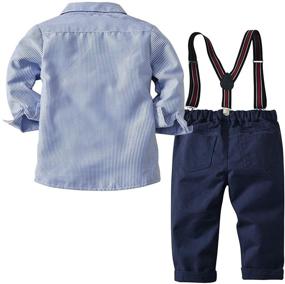 img 3 attached to 👦 Stylish and Classy: Boarnseorl Little Boys Long Sleeve Gentleman Outfit Suits Set