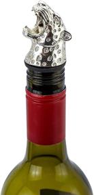 img 3 attached to 🍷 Animal Wine Pourer Aerator Leopard (Silver): Ideal Holiday Gift Set – Xmas, Birthday, Valentine's or Hostess Surprise! Reindeer, Bear, Dog, Dragon Options Too!