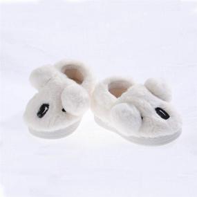 img 2 attached to XYLUIGI Kids Cute Animal Slippers, Warm Winter House Shoes for Boys and Girls, Fur Lined Indoor and Outdoor Slippers