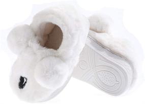 img 3 attached to XYLUIGI Kids Cute Animal Slippers, Warm Winter House Shoes for Boys and Girls, Fur Lined Indoor and Outdoor Slippers