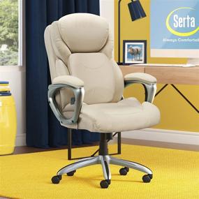 img 3 attached to Serta 48096A Fit Chair Ivory Furniture