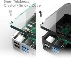 img 2 attached to Anidees Aluminum Pi Case For Raspberry Pi 4 Model B – Black(AI-PI4-BB)