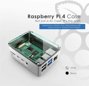 img 3 attached to Anidees Aluminum Pi Case For Raspberry Pi 4 Model B – Black(AI-PI4-BB)