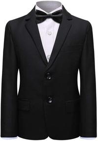 img 3 attached to Boys' Formal Suit Blazer Pieces in 👔 Various Colors - Ideal for Suits & Sport Coats