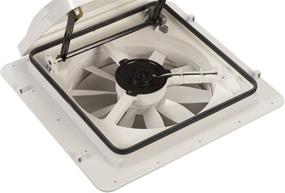 img 2 attached to 🏠 Белый мини-вентилятор с крышей толщиной 1 дюйм - улучшенный мини-Максман