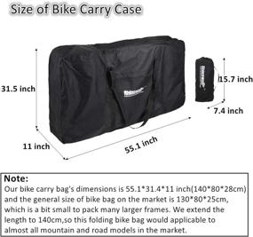 img 1 attached to Aophire Folding Bike Bag: Travel-Friendly Bicycle Case for 26-29 inch Bikes - Ideal for Air Travel, Transport, Shipping