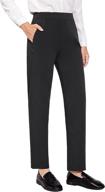 👖 baleaf women's fleece lined pants: stylish & comfortable sweat casual work slacks with zipper pockets logo