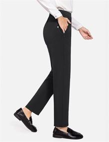 img 2 attached to 👖 BALEAF Women's Fleece Lined Pants: Stylish & Comfortable Sweat Casual Work Slacks with Zipper Pockets