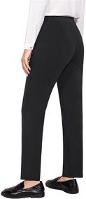 img 3 attached to 👖 BALEAF Women's Fleece Lined Pants: Stylish & Comfortable Sweat Casual Work Slacks with Zipper Pockets