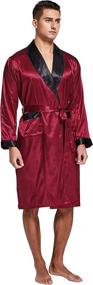 img 1 attached to 🛀 Candice Lightweight Bathrobe Sleepwear – Extra Large Burgundy, for Ultimate Comfort and Style