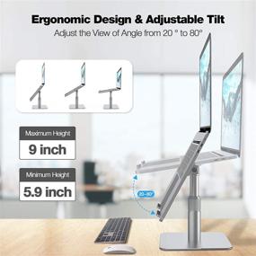 img 2 attached to Adjustable Sllrieh Rotatable Ergonomic Compatible