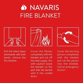 img 1 attached to Navaris Fire Blanket Kitchen Pack