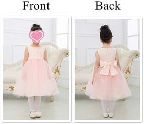 img 2 attached to Girls' Clothing and 🌸 Dresses: Flower Lace Baby Girl Dress