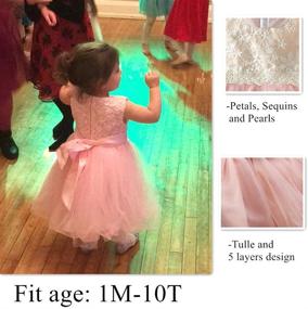 img 3 attached to Girls' Clothing and 🌸 Dresses: Flower Lace Baby Girl Dress