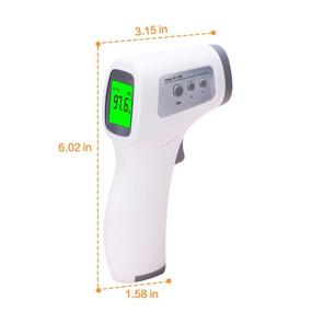 img 1 attached to 🌡️ AGZ Touchless Forehead Thermometer for Adults - Infrared Temp Gun with High Tempera Alarm, Memory Function & Large LCD Screen - Fast, Accurate Reading for Adults, Babies & Infants
