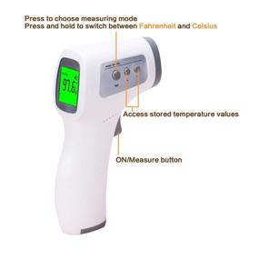 img 3 attached to 🌡️ AGZ Touchless Forehead Thermometer for Adults - Infrared Temp Gun with High Tempera Alarm, Memory Function & Large LCD Screen - Fast, Accurate Reading for Adults, Babies & Infants