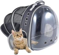 🐱 convenient and safe cat backpack carrier for travel and outdoor adventures - expandable, foldable, breathable - ideal for large cats up to 22 lbs logo