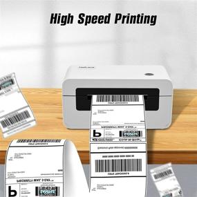 img 1 attached to 🖨️ Thermal Label Printer with 4X6 Labels - Ideal for Small Business Shipping, Etsy, Shopify, eBay, Amazon, FedEx Compatible
