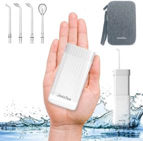 img 4 attached to Jeezfee Portable Water Pick for Travel - Cordless Dental Oral Irrigator for Braces & Bridges, Water Flosser Tooth Cleaner for Teeth - IPX7 Waterproof Teeth Cleaner for Home