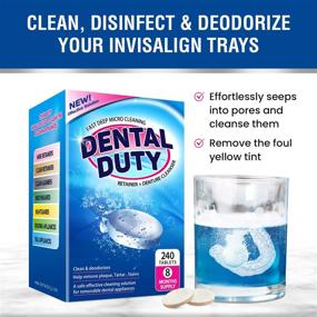 img 3 attached to 🦷 240 Retainer and Denture Cleaning Tablets (8 Months Supply) - Eliminates Plaque, Foul Odors, and Stains from Dentures, Retainers, Night Guards, Mouth Guards, Invisalign, and Removable Dental Appliances.