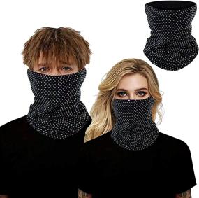 img 2 attached to 💎 Bling Balaclavas Neck Gaiter Face Mask for Men and Women - Sun Dust Protection Cloth Masks, Bandana Washable Face Cover